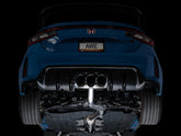 AWE Track Edition Exhaust for FL5 Civic Type R - Triple Diamond Black Tips - Mounted